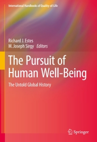 Omslagafbeelding: The Pursuit of Human Well-Being 9783319391007