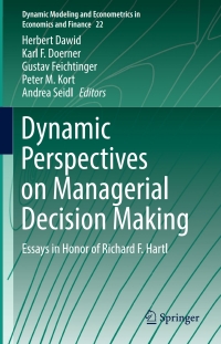 Titelbild: Dynamic Perspectives on Managerial Decision Making 9783319391182