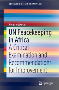 Immagine di copertina: UN Peacekeeping in Africa 9783319391601