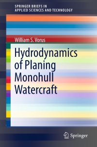 Cover image: Hydrodynamics of Planing Monohull Watercraft 9783319392189