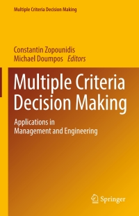 Cover image: Multiple Criteria Decision Making 9783319392905