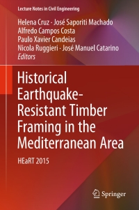 Cover image: Historical Earthquake-Resistant Timber Framing in the Mediterranean Area 9783319394916