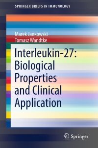 Cover image: Interleukin-27: Biological Properties and Clinical Application 9783319396620