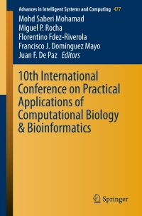 Immagine di copertina: 10th International Conference on Practical Applications of Computational Biology & Bioinformatics 9783319401256