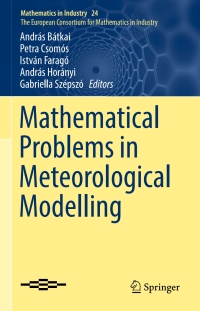 Cover image: Mathematical Problems in Meteorological Modelling 9783319401553
