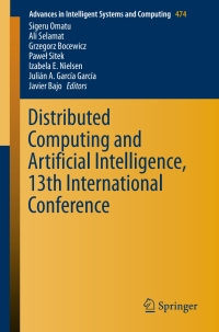 Imagen de portada: Distributed Computing and Artificial Intelligence, 13th International Conference 9783319401614