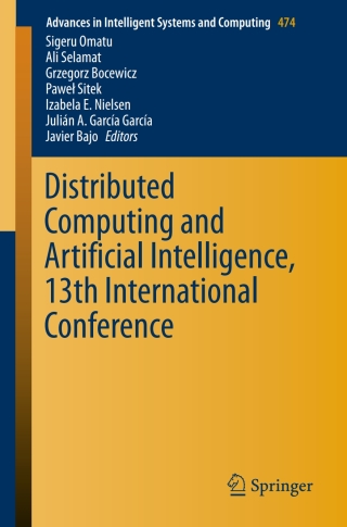 Omslagafbeelding: Distributed Computing and Artificial Intelligence, 13th International Conference 9783319401614