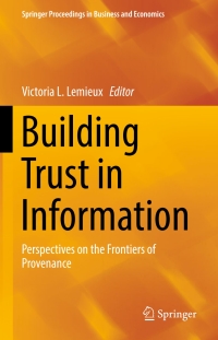 Cover image: Building Trust in Information 9783319402253