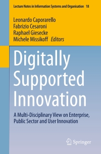 Cover image: Digitally Supported Innovation 9783319402642