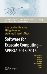 Titelbild: Software for Exascale Computing - SPPEXA 2013-2015 9783319405261