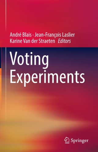 Cover image: Voting Experiments 9783319405711