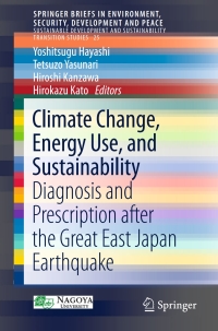 Imagen de portada: Climate Change, Energy Use, and Sustainability 9783319405896
