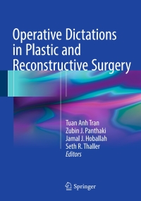 Imagen de portada: Operative Dictations in Plastic and Reconstructive Surgery 9783319406299