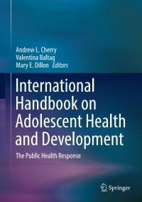 Cover image: International Handbook on Adolescent Health and Development 9783319407418