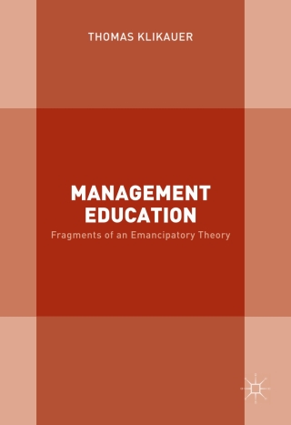 صورة الغلاف: Management Education 9783319407777