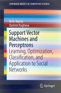 Imagen de portada: Support Vector Machines and Perceptrons 9783319410623