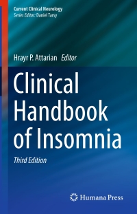 Cover image: Clinical Handbook of Insomnia 3rd edition 9783319413983