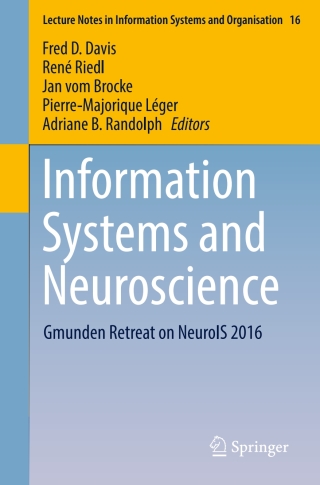 Cover image: Information Systems and Neuroscience 9783319414010