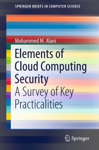 Cover image: Elements of Cloud Computing Security 9783319414102