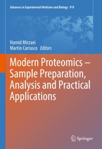 Cover image: Modern Proteomics – Sample Preparation, Analysis and Practical Applications 9783319414461