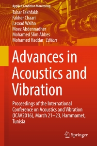 Cover image: Advances in Acoustics and Vibration 9783319414584