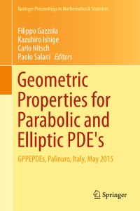 Cover image: Geometric Properties for Parabolic and Elliptic PDE's 9783319415369