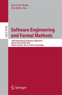 Omslagafbeelding: Software Engineering and Formal Methods 9783319415901