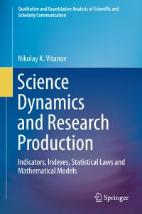 Titelbild: Science Dynamics and Research Production 9783319416298