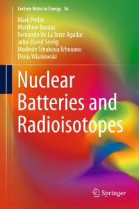 Cover image: Nuclear Batteries and Radioisotopes 1st edition 9783319417233