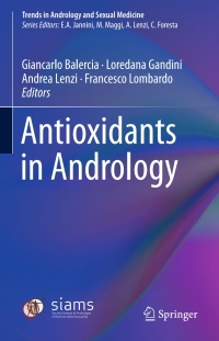 Cover image: Antioxidants in Andrology 9783319417479