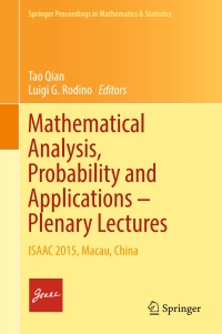 Titelbild: Mathematical Analysis, Probability and Applications – Plenary Lectures 9783319419435