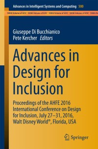Imagen de portada: Advances in Design for Inclusion 9783319419619