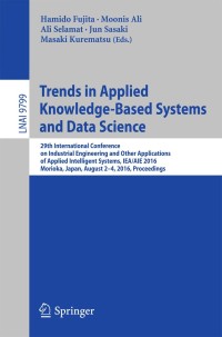 Immagine di copertina: Trends in Applied Knowledge-Based Systems and Data Science 9783319420066