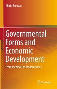 Cover image: Governmental Forms and Economic Development 9783319420394