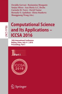 Cover image: Computational Science and Its Applications – ICCSA 2016 9783319420844