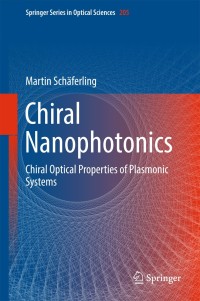 Cover image: Chiral Nanophotonics 9783319422633