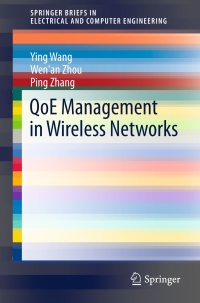 Cover image: QoE Management in Wireless Networks 9783319424521