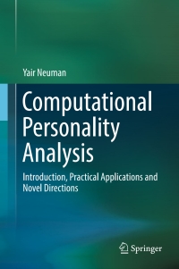 Cover image: Computational Personality Analysis 9783319424583