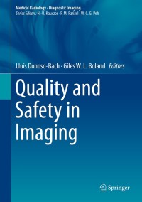 Cover image: Quality and Safety in Imaging 9783319425764