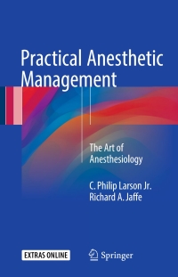 Cover image: Practical Anesthetic Management 9783319428659