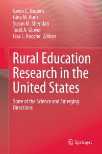 Cover image: Rural Education Research in the United States 9783319429380