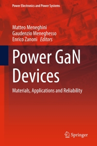 Imagen de portada: Power GaN Devices 9783319431970