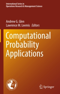 Cover image: Computational Probability Applications 9783319433158