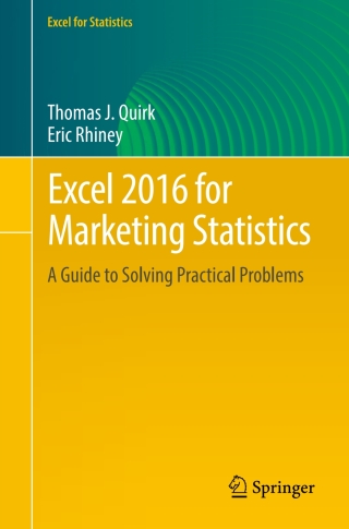 Imagen de portada: Excel 2016 for Marketing Statistics 9783319433752
