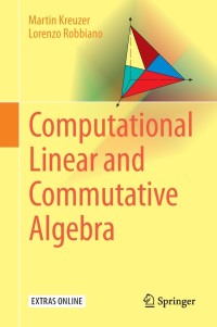 Cover image: Computational Linear and Commutative Algebra 9783319435992