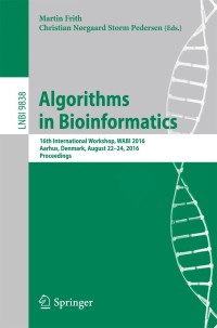 صورة الغلاف: Algorithms in Bioinformatics 9783319436807