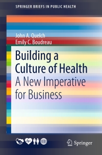 Cover image: Building a Culture of Health 9783319437224