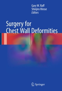 Cover image: Surgery for Chest Wall Deformities 9783319439242