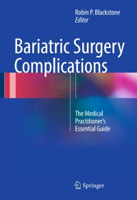Imagen de portada: Bariatric Surgery Complications 9783319439662