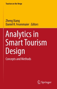 Cover image: Analytics in Smart Tourism Design 9783319442624